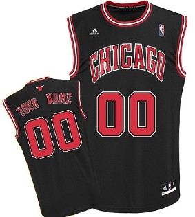 Kids Chicago Bulls Customized Black Jersey 