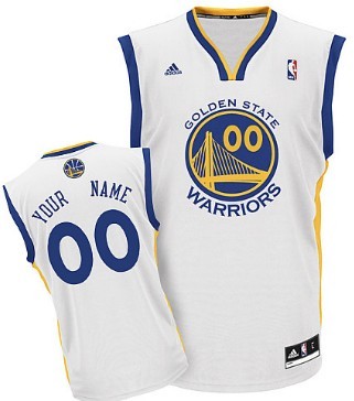 Mens Golden State Warriors Customized White Jersey