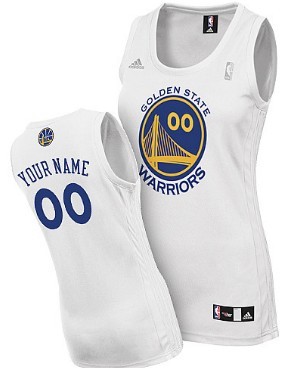 Womens Golden State Warriors Customized White Jersey 