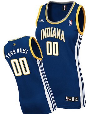 Womens Indiana Pacers Customized Navy Blue Jersey 