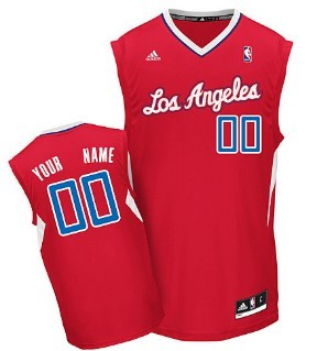 Kids Los Angeles Clippers Customized Red Jersey 