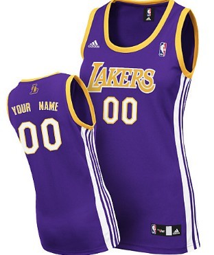 Womens Los Angeles Lakers Customized Purple Jersey