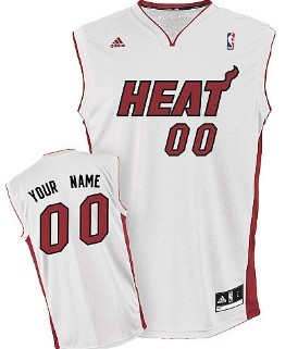 Kids Miami Heat Customized White Jersey 