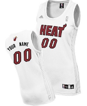 Womens Miami Heat Customized White Jersey 
