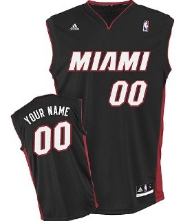 Kids Miami Heat Customized Black Jersey 