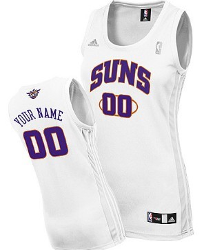 Womens Phoenix Suns Customized White Jersey