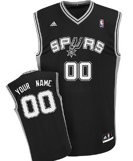 Kids San Antonio Spurs Customized Black Jersey