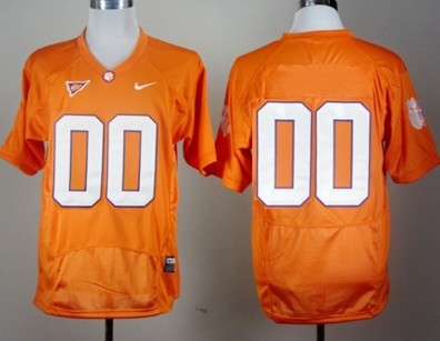 Men's Clemson Tigers Customized Orange Jersey 
