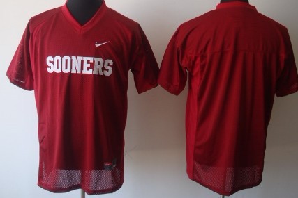 Men's Oklahoma Sooners Customized Red Jersey 