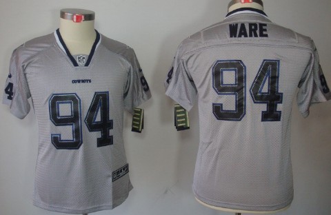 Nike Dallas Cowboys #94 DeMarcus Ware Lights Out Black Kids Jersey 