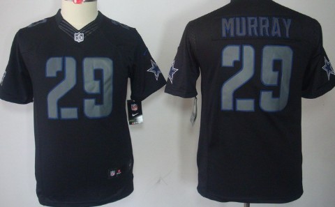 Nike Dallas Cowboys #29 DeMarco Murray Black Impact Limited Kids Jersey 