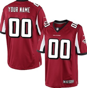 Men's Nike Atlanta Falcons Customized Red Game Jersey 