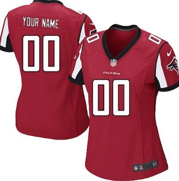 Women's Nike Atlanta Falcons Customized Red Game Jersey 
