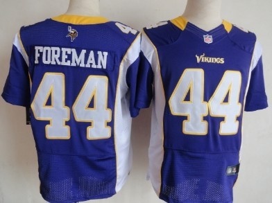 Nike Minnesota Vikings #14 Chuck Foreman Purple Elite Jersey 