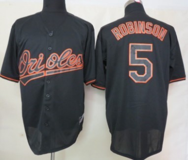 Baltimore Orioles #5 Brooks Robinson Black Fashion Jersey