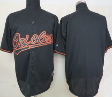 Men's Baltimore Orioles Customized 2012 Black Fashion Jersey 