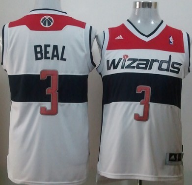 Washington Wizards #3 Bradley Beal Revolution 30 Swingman White Jersey 