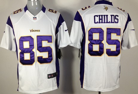 Nike Minnesota Vikings #85 Greg Childs White Game Jersey 