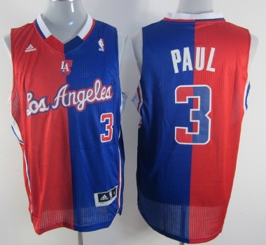 Los Angeles Clippers #3 Chris Paul Revolution 30 Swingman Red/Blue Two Tone Jersey 