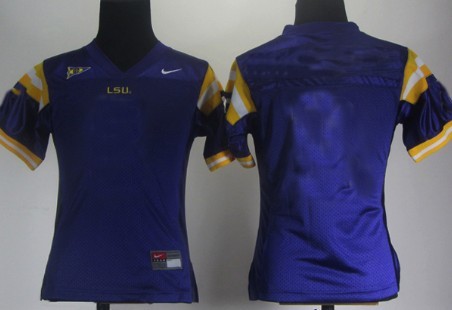 Women's LSU Tigers Customized Purple Jersey 