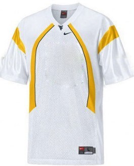 Men's West Virginia Mountaineers Customized White Jersey