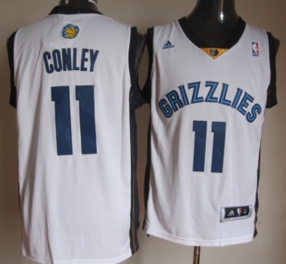 Memphis Grizzlies #11 Mike Conley Revolution 30 Swingman White Jersey 