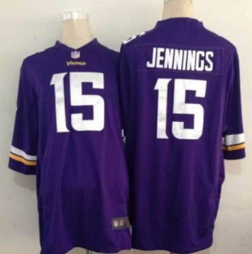 Nike Minnesota Vikings #15 Greg Jennings 2013 Purple Game Jersey