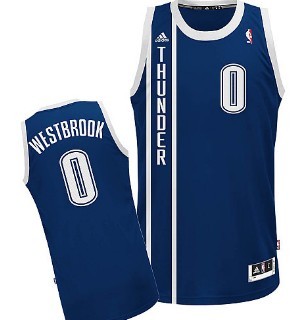 Oklahoma City Thunder #0 Russell Westbrook 2013 Navy Blue Swingman Jersey