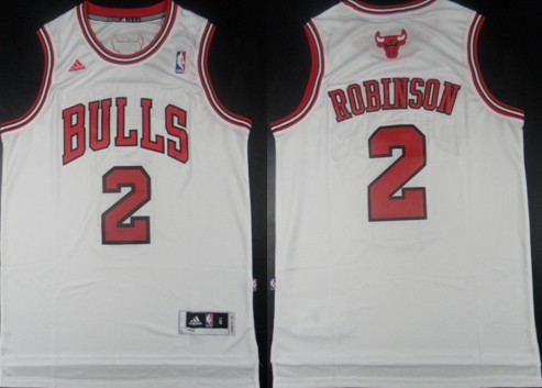 Chicago Bulls #2 Nate Robinson Revolution 30 Swingman White Jersey 