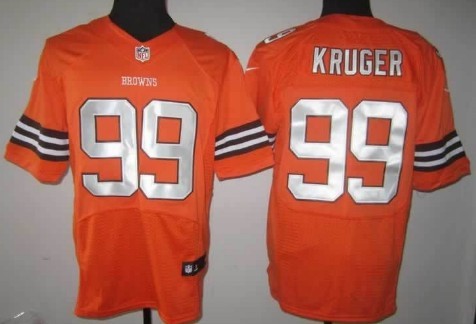 Nike Cleveland Browns #99 Paul Kruger Orange Elite Jersey 