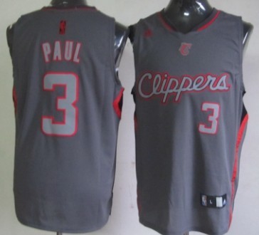 Los Angeles Clippers #3 Chris Paul Gray Shadow Jersey