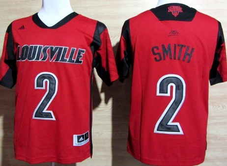 Louisville Cardinals #2 Russ Smith 2013 March Madness Red Jersey