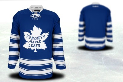Mens Toronto Maple Leafs Customized 2014 Winter Classic Blue Jersey 