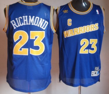 Golden State Warriors #23 Mitch Richmond 1988-89 Blue Swingman Throwback Jersey