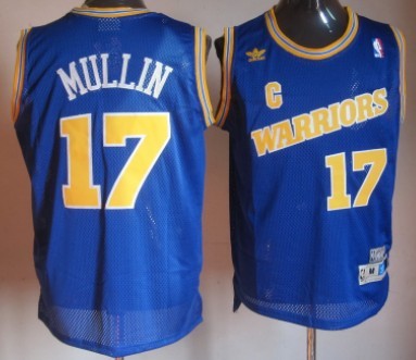 Golden State Warriors #17 Chris Mullin 1988-89 Blue Swingman Throwback Jersey 