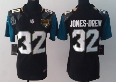 Nike Jacksonville Jaguars #32 Maurice Jones-Drew 2013 Black Game Womens Jersey