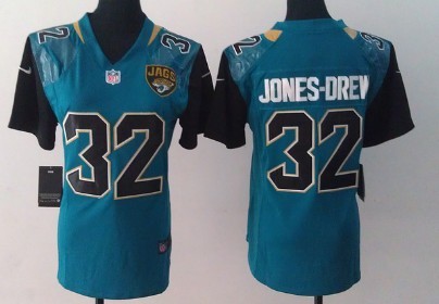 Nike Jacksonville Jaguars #32 Maurice Jones-Drew 2013 Green Game Womens Jersey 
