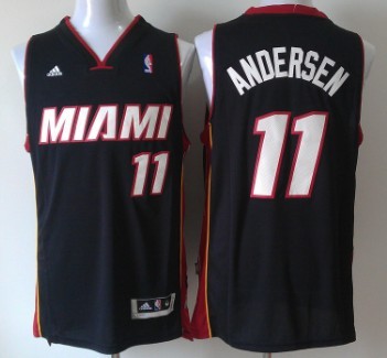 Miami Heat #11 Chris Andersen Revolution 30 Swingman 2013 Black Jersey 