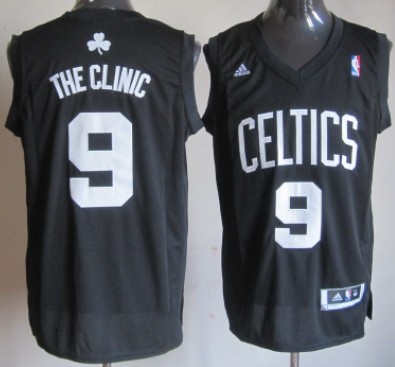 Boston Celtics #9 The Clinic Black Fashion Jersey 