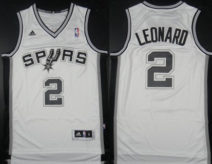 San Antonio Spurs #2 Kawhi Leonard Revolution 30 Swingman White Jersey 
