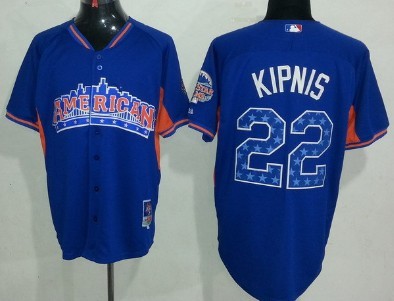 Cleveland Indians #22 Jason Kipnis 2013 All-Star Blue Jersey