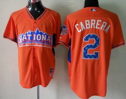 San Diego Padres #2 Everth Cabrera 2013 All-Star Orange Jersey