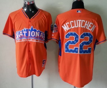 Pittsburgh Pirates #22 Andrew McCutchen 2013 All-Star Orange Jersey