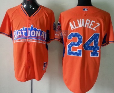 Pittsburgh Pirates #24 Pedro Alvarez 2013 All-Star Orange Jersey
