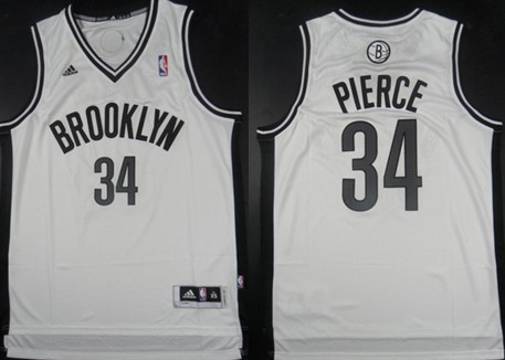 Brooklyn Nets #34 Paul Pierce Revolution 30 Swingman White Jersey