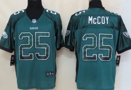 Nike Philadelphia Eagles #25 LeSean McCoy Drift Fashion Green Elite Jersey