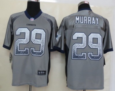 Nike Dallas Cowboys #29 DeMarco Murray Drift Fashion Gray Elite Jersey 