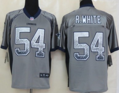 Nike Dallas Cowboys #54 Randy White Drift Fashion Gray Elite Jersey