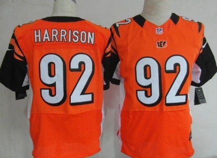 Nike Cincinnati Bengals #92 James Harrison Orange Elite Jersey 