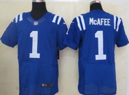 Nike Indianapolis Colts #1 Pat McAfee Blue Elite Jersey 